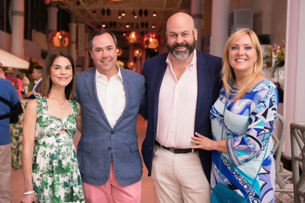 Margaret & Ben Bravo, Peter Bowden, Mary Helen Norman at the Houston Museum of Natural Science 'Sunset Soirée' (Photo by Daniel Ortiz)