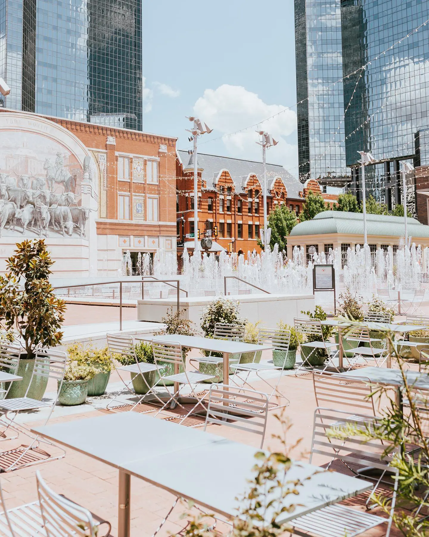 Paco's Mexican Cuisine boasts one of the best Fort Worth patios in town, overlooking Sundance Square.
