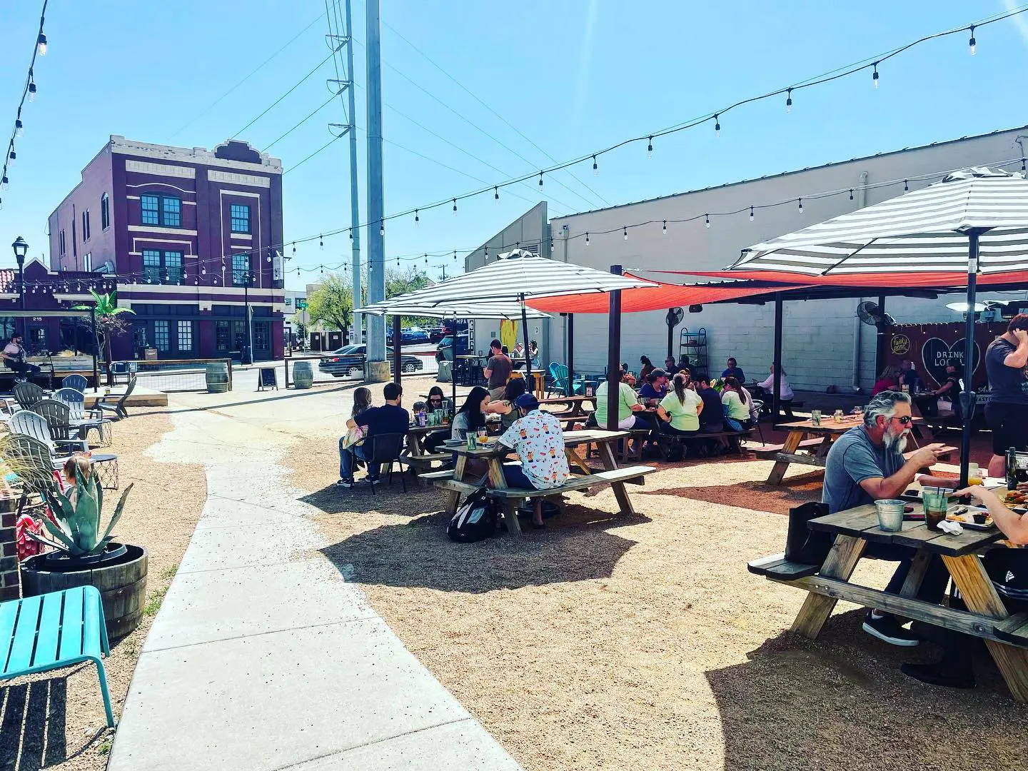 The Bearded Lady boasts one of the best patios along South Main.