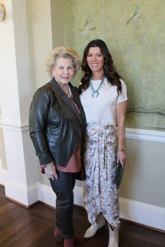 Peggy Hollis, Brooke Hollis Hortenstine at the HLS&R International Committee Ladies' luncheon at River Oaks Country Club. (Photo by courtesy of HLSR)