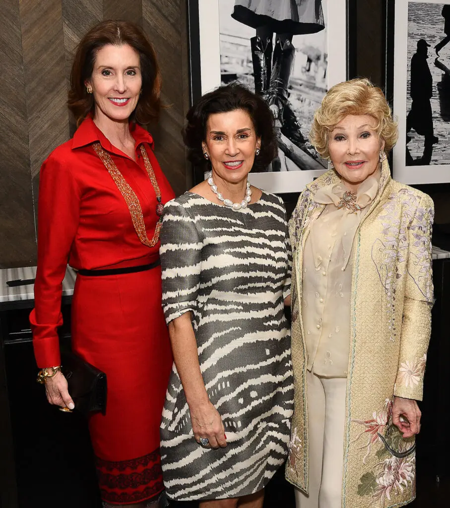 Phoebe Tudor, Begonia Santos, Joanne King Herring at the Queen Sofia Spanish Institute Kickoff event at Steak 48. (Photo by Dave Rossman)