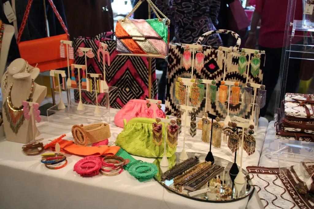 Pop-up shopping  at the HLS&R International Committee Ladies' luncheon at River Oaks Country Club. (Photo by courtesy of HLSR)