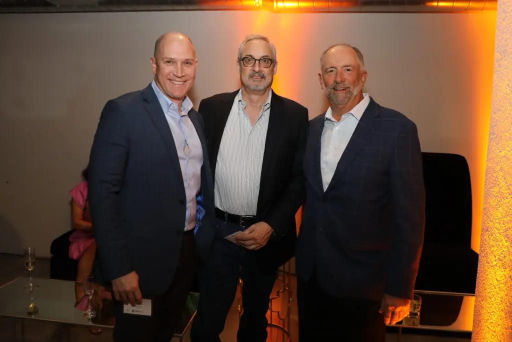 Scott Adams, Ernie Loeb, Brian Colona at the Oil & Gas Texas Hold ‘Em Tournament benefiting YES Prep.