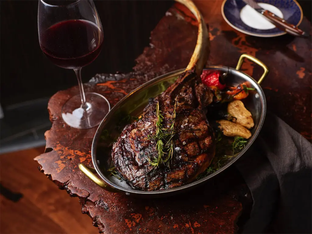 Crown Block offers some stellar steaks at the top of the Reunion Tower. (Photo by Bill Milne)