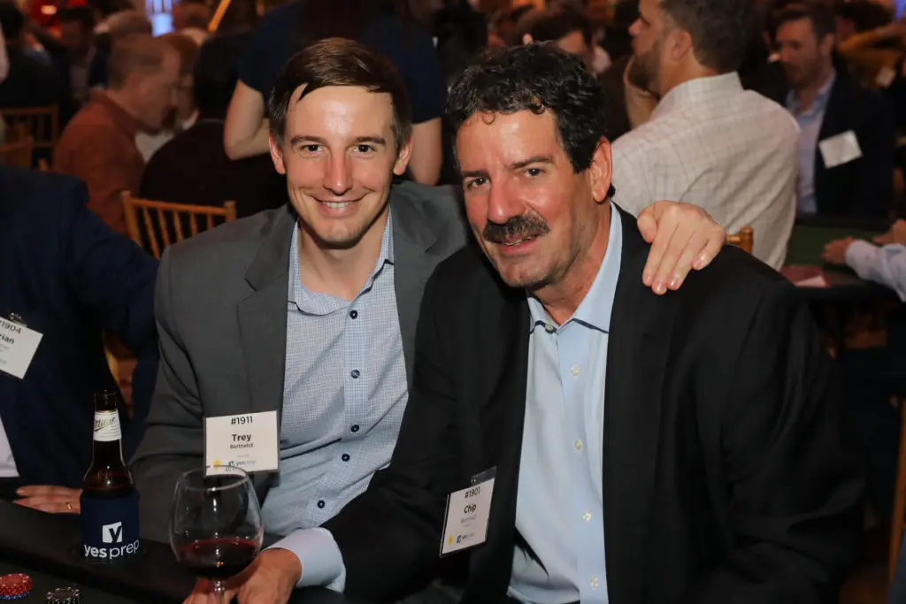 Trey Berthelot, Chip Berthelot at the Oil & Gas Texas Hold ‘Em Tournament benefiting YES Prep.