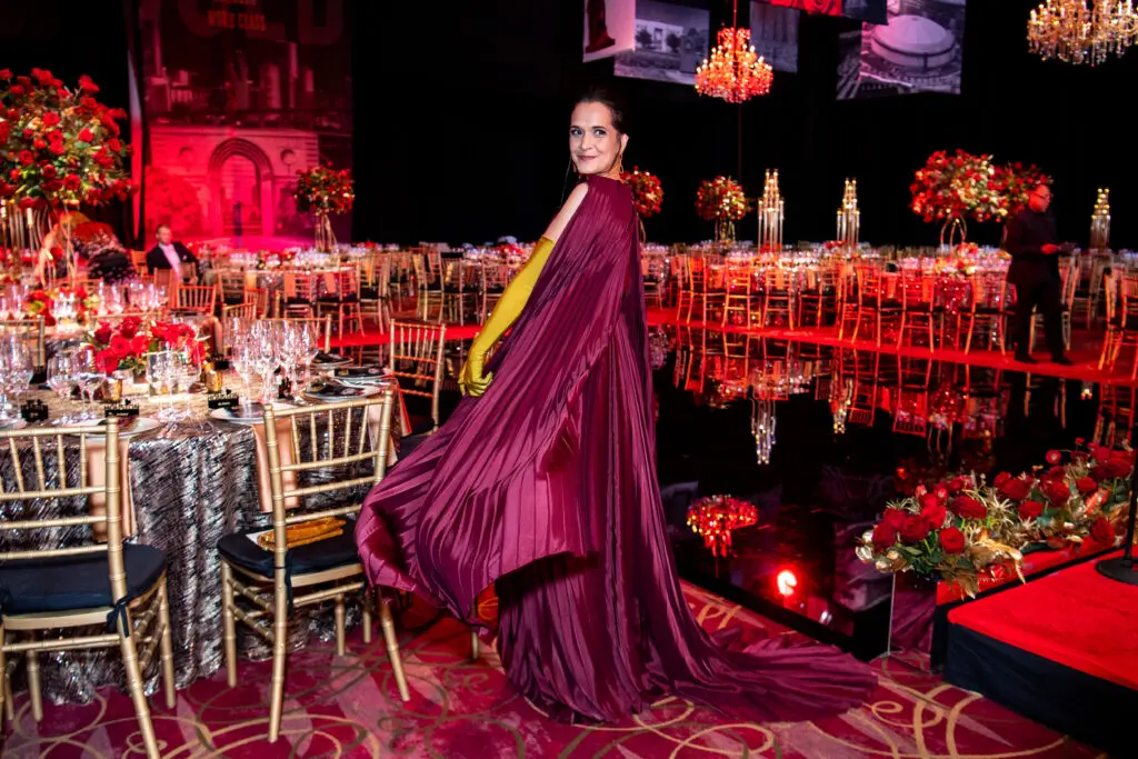 Khori Dastoor wearing Bibhu Mohapatra at the Houston Grand Opera Ball (Photo by Michelle Watson/Catchlight Group)