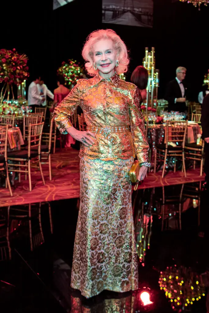 Lynn Wyatt in Valentino at the Houston Grand Opera Ball (Photo by Michelle Watson/Catchlight Group)