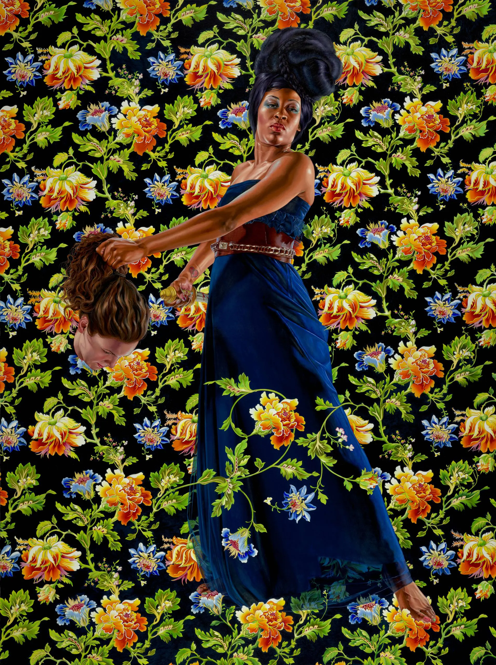 Kehinde Wiley's "Judith and
Holofernes," 2012 (Courtesy of the
North Carolina Museum of Art and Sean Kelly, New York) 