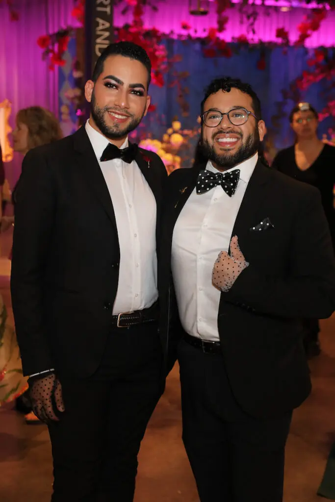 Arturo Carvajal, John Ryan Del Bosque at Stages Gala at The Gordy. (Photo by Priscilla Dickson)
