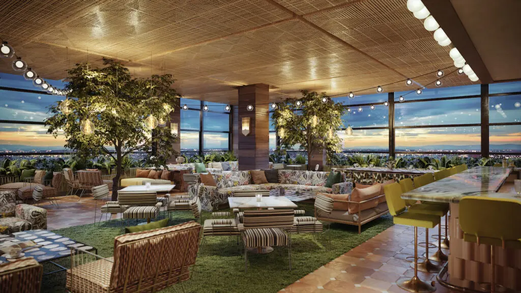 Rendering of a patio at Park House Houston
