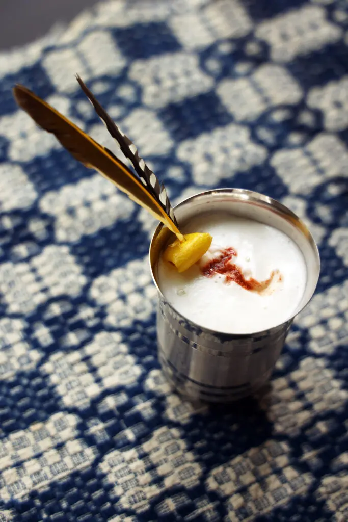 Pisco sour Birdwatcher cocktail