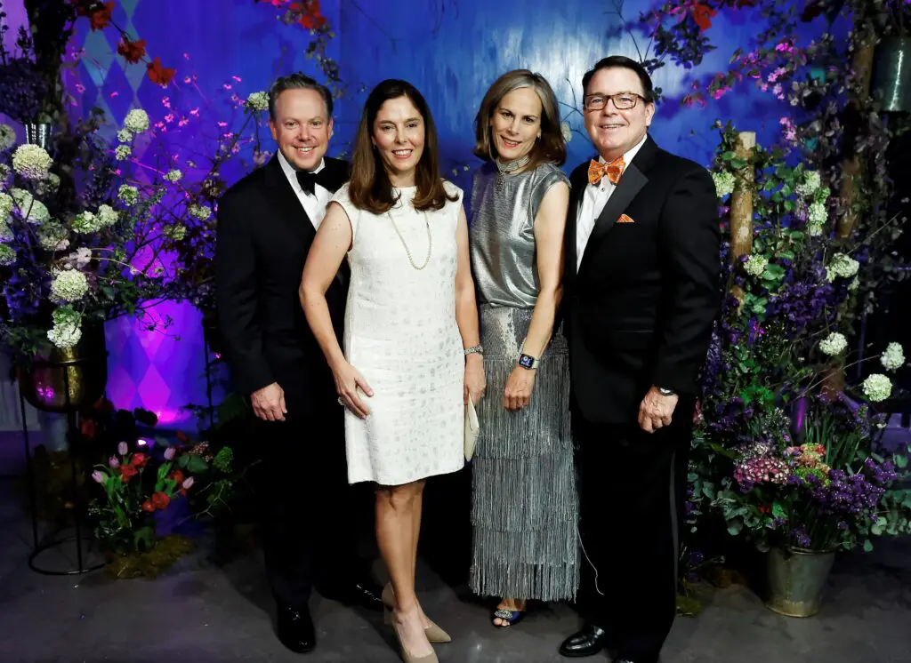 Mallory & Tara Caldwell, Cathy & Jesse Brown at Stages Gala at The Gordy. (Photo by Quy Tran)