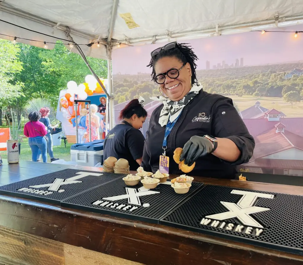Carpenter's Catering dished up its famous chicken salad at Rise & Dine. (Photo by Courtney Dabney)