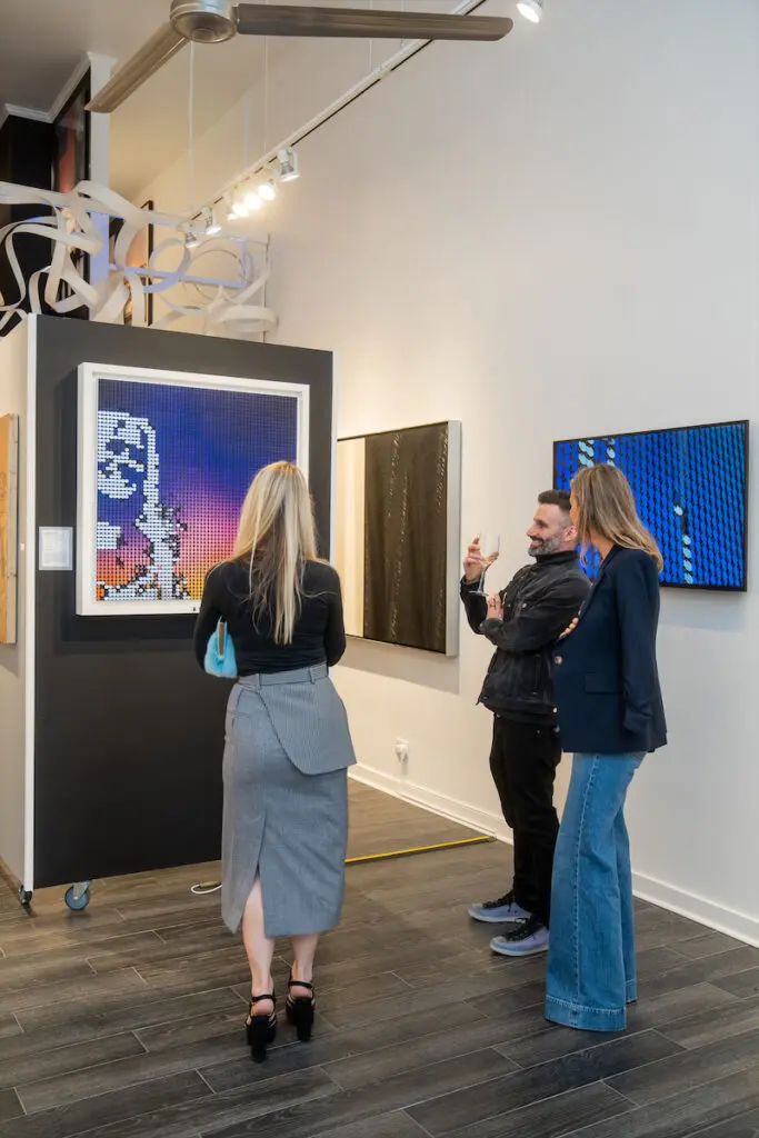 Breakfast Studio's "World Skies" at the Cerulean Gallery in Dallas. 
