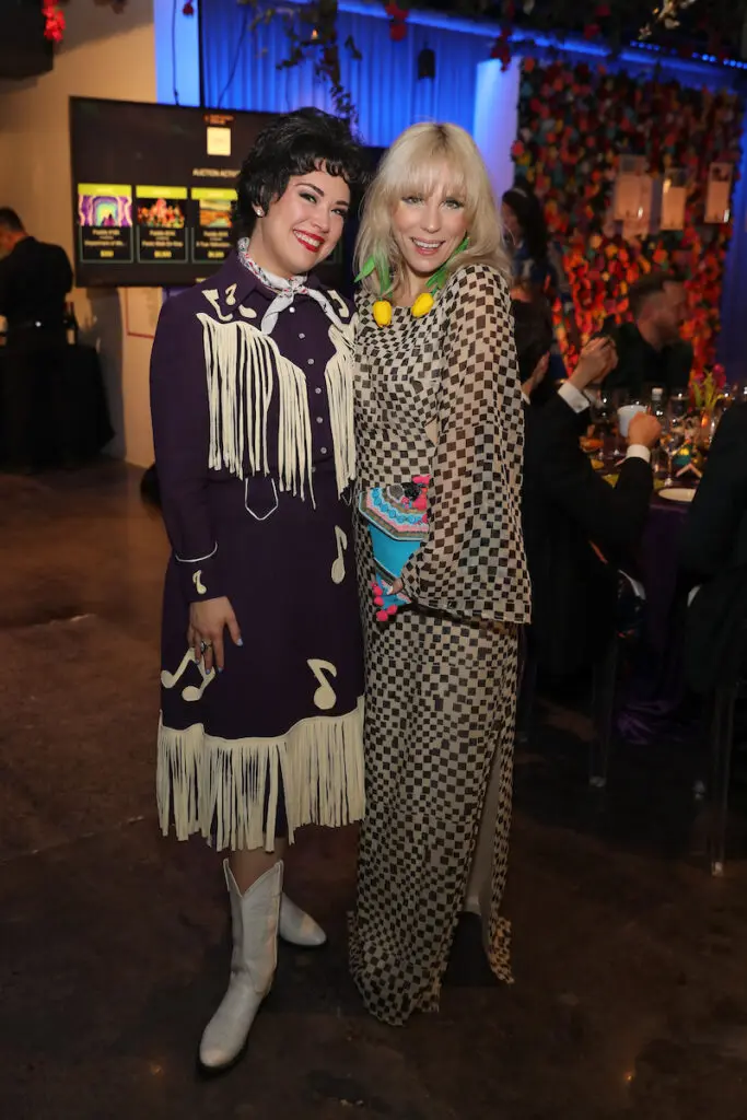 Kelley Peters, Teresa Zimmerman at Stages Gala at The Gordy. (Photo by Priscilla Dickson)