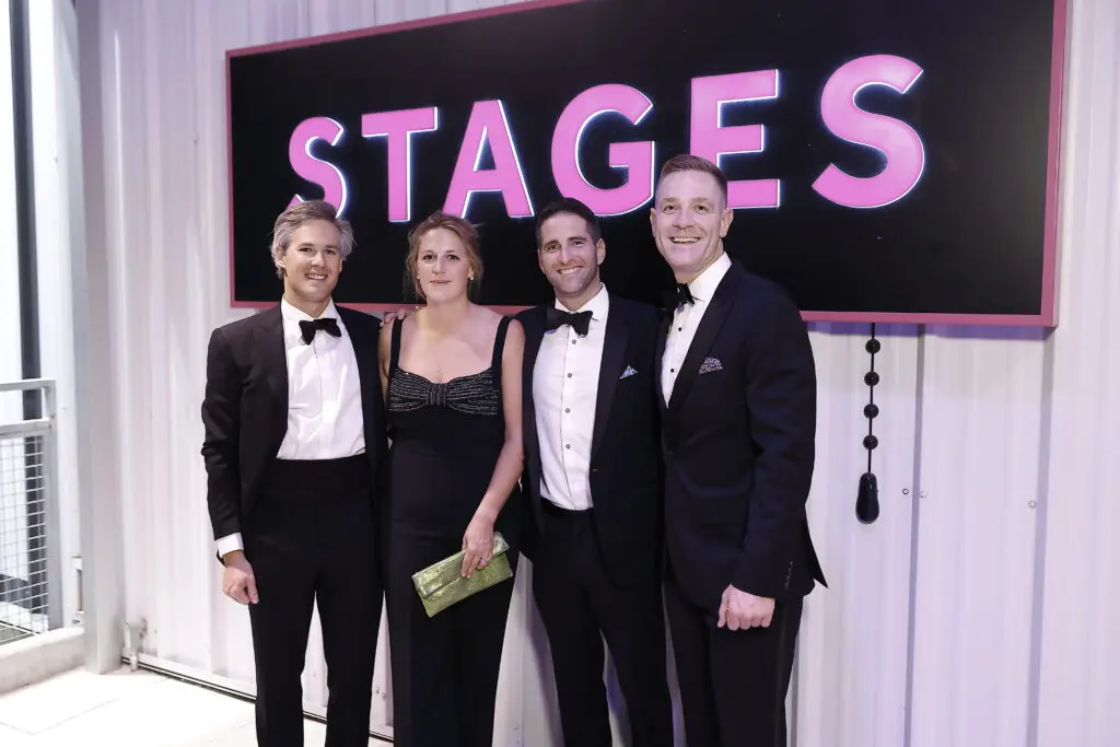 Ryan & Sophie Moses, Dan Box, Alex Dailey make the scene at the Stages Gala at The Gordy. (Photo by Quy Tran)