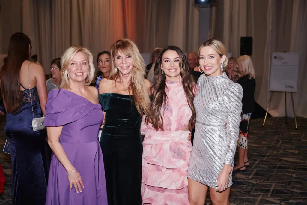 Connie Abston, Vickey Teague, Allison Lach and Lea Wurdack at Montgomery County's Habitat for Humanity Building Hope Gala