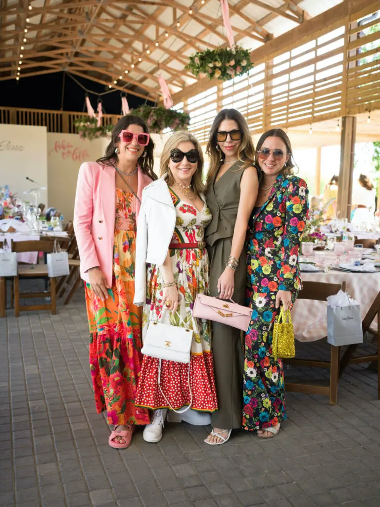 Ally Shell, Donae Chramosta, Kendra Ruth, Michelle Reyna at the Recipe for Success Fashion in the Fields fundraiser. (Photo by Daniel Ortiz)