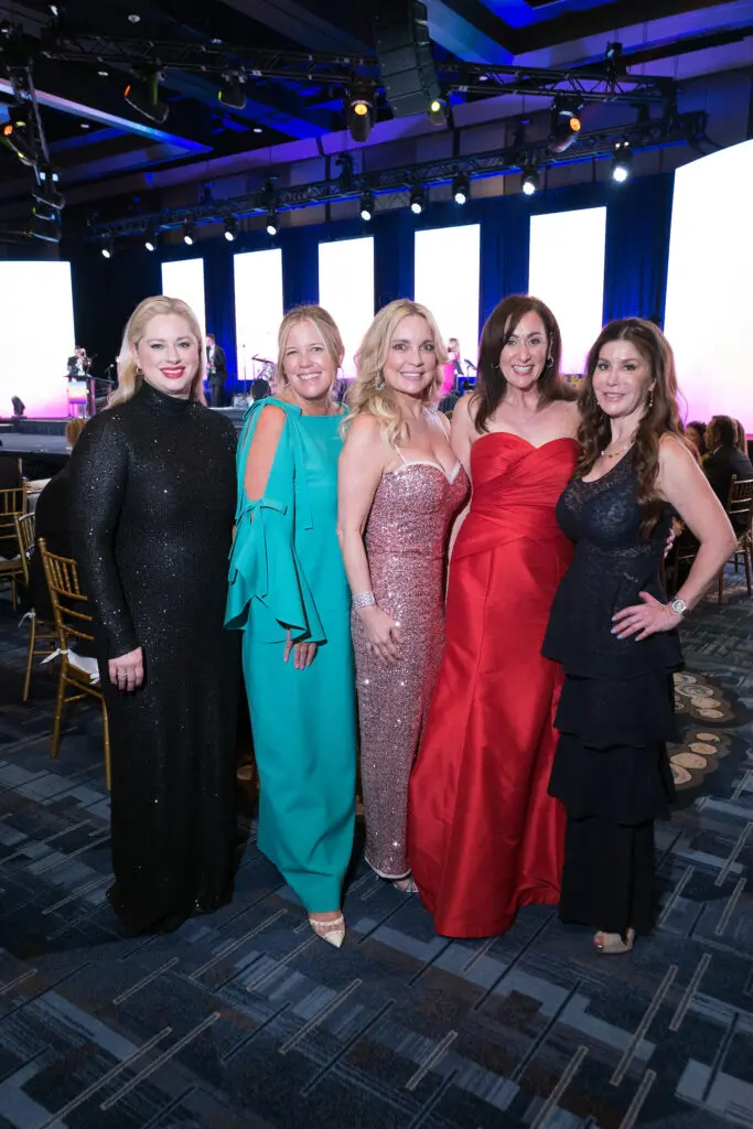 April McGee, Melissa Sugulas, Melissa Juneau, Amalia Stanton, Vicsandra Jones at the Memorial Hermann Foundation 'Walking on Sunshine Gala' spotlighting Life Flight (Photo by Daniel Ortiz)
