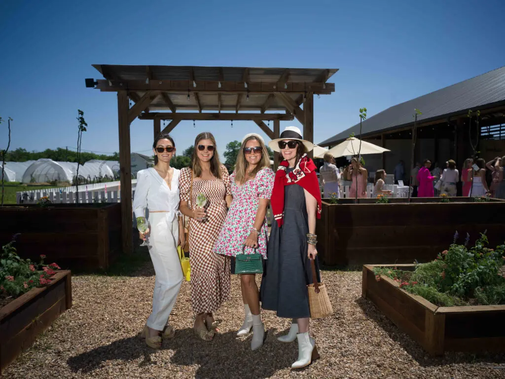 Ariel Rich, Blair Gross, Maggie Dunham, Valerie Dittner at the Recipe for Success Fashion in the Fields fundraiser. (Photo by Daniel Ortiz)