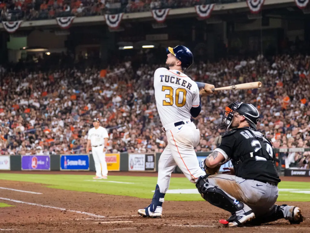 Astros outfielder Kyle Tucker is one of the best players in baseball. (Photo by F. Carter Smith)