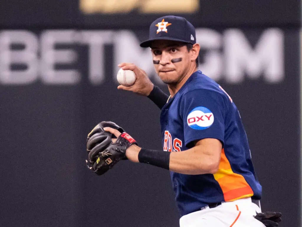 Houston Astros second baseman Mauricio Dubon has been playing like anything but just a fill in. (Photo by F. Carter Smith)