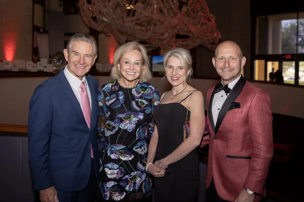 Craig Hall, Ambassador Kathryn Walt Hall, Leigh Anne Watson, Tom Watson (Photo by Tamytha Cameron)