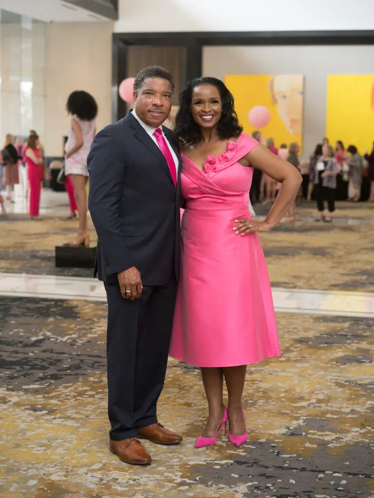 Doug & Winell Herron at the 2023 American Cancer Society Tickled Pink luncheon (Photo by Daniel Ortiz)