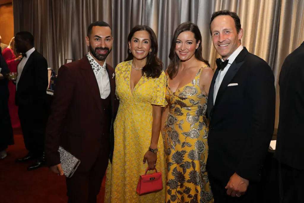 Fady Armanious, Julie Chen, Jane & Garrett Johnston at the Houston Symphony Wine Dinner & Collector's Auction (Photo by Priscilla Dickson)