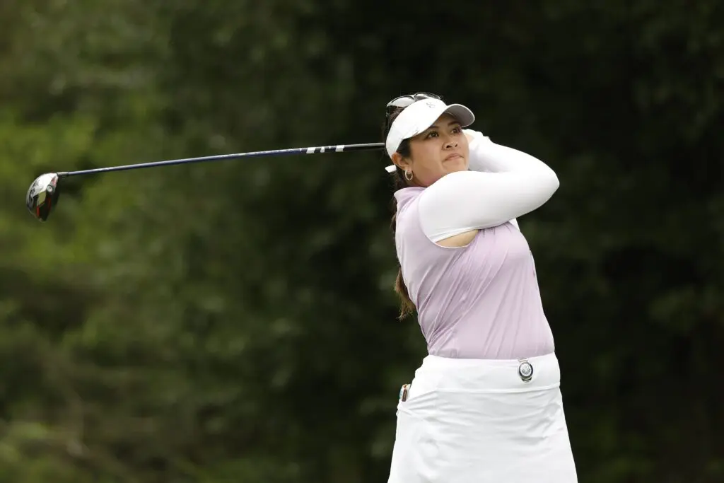 Lilia Vu is in contention at the Chevron Championship in The Woodlands. (Photo by Carmen Mandato/Getty Images)