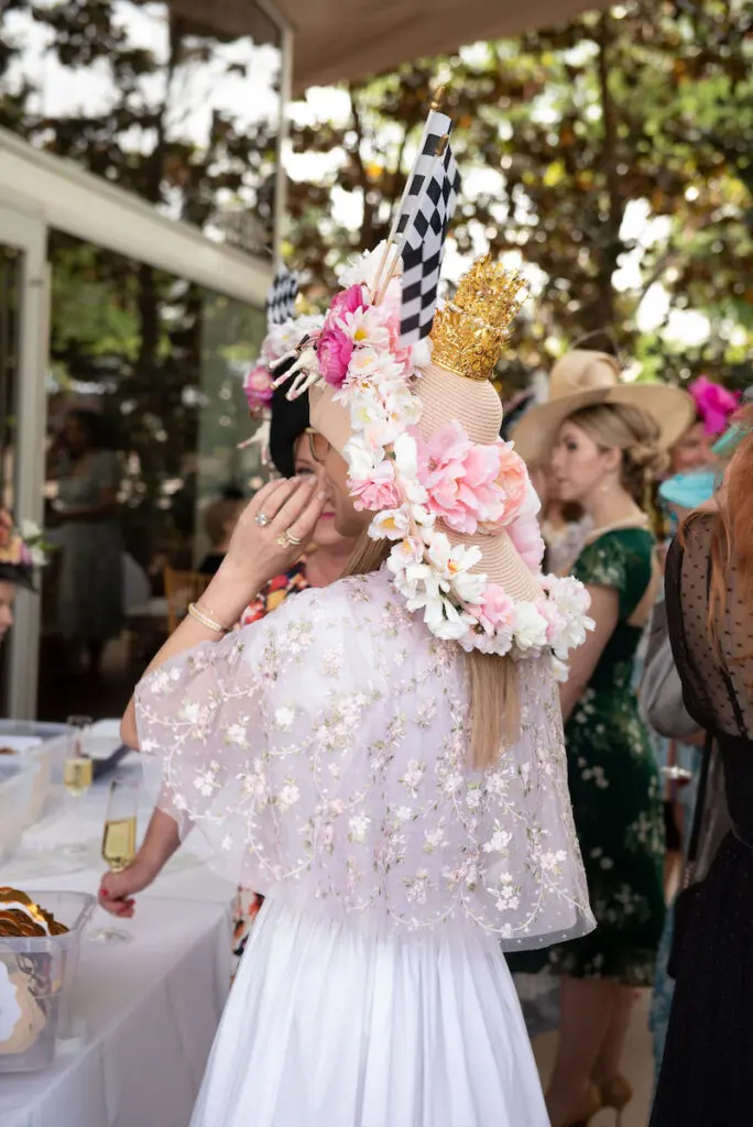 A hat at the 2023 Mad Hatters Luncheon at the Dallas Arboretum and Botanical Gardens. (Photo by Tamytha Cameron and Celeste Cass)