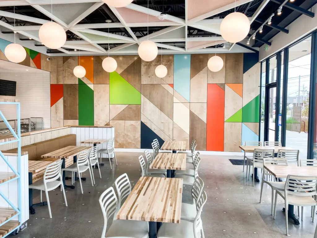 Inside the new Houston location of Chi'Lantro BBQ on North Shepherd Drive. The very first in Houston expected to be one of ten to expand from Austin to Houston in the coming years. (Photo by Photos courtesy of Chi'Lantro BBQ)