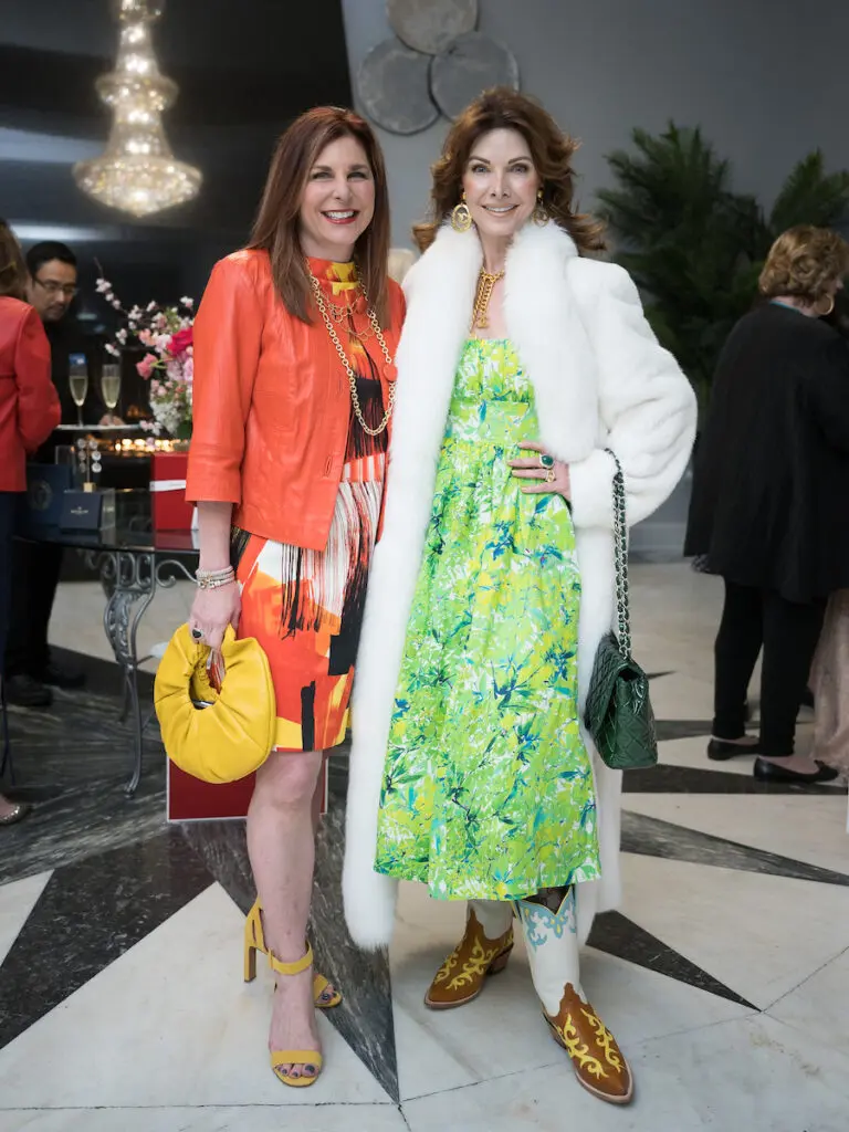 Cynthia Wolff, Marla Hurley at the Houston Symphony League's "Conversation With Houston Icons." (Photo by Daniel Ortiz)