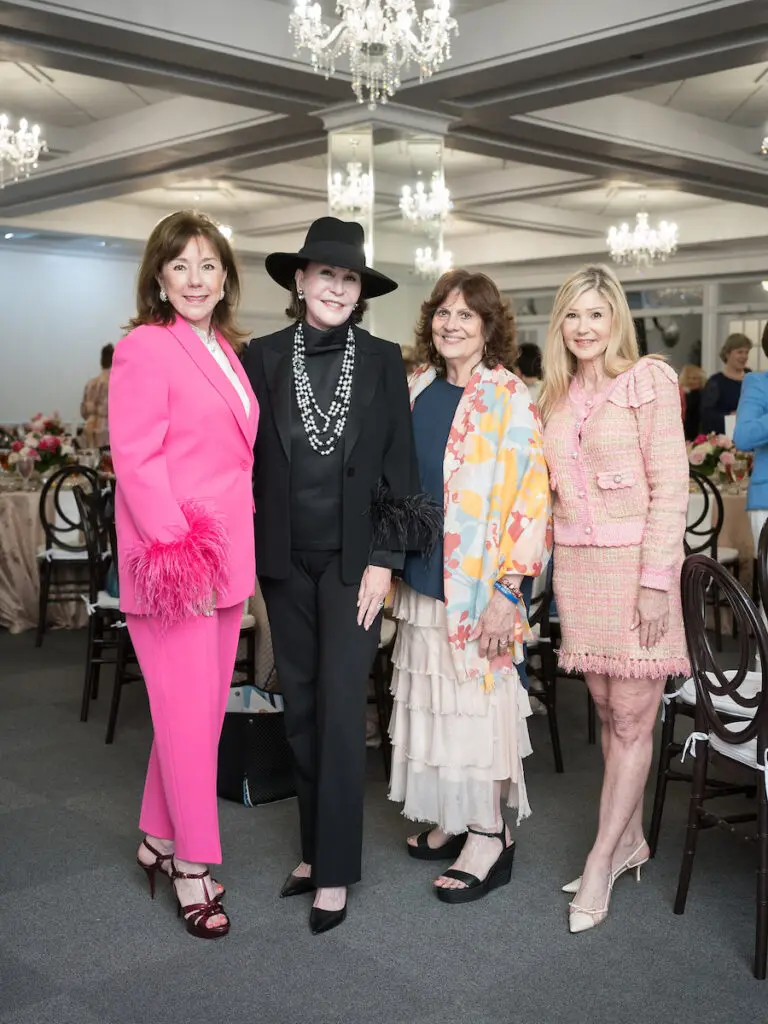 Event chair Elizabeth Stein, honorees Shelby Hodge and Donna Vallone, event chair Patti Murphy at the Houston Symphony League's "Conversation With Houston Icons." (Photo by Daniel Ortiz)