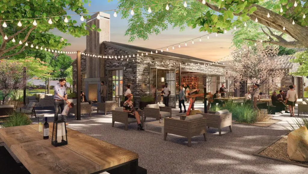You'll find an Ice House Patio for al fresco dining at Omni PGA Frisco.