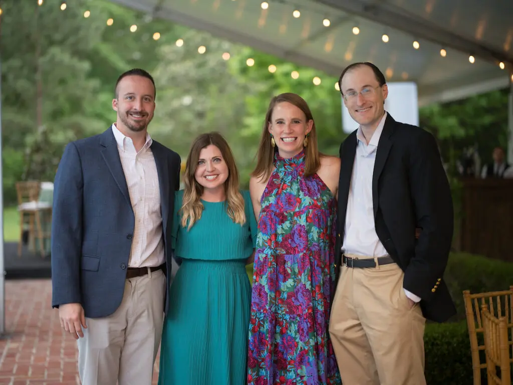 Jeff & Randi Koenig, Erin & Andrew Dickerman at the Trees for Houston 'Root Ball.' (Photo by Daniel Ortiz)