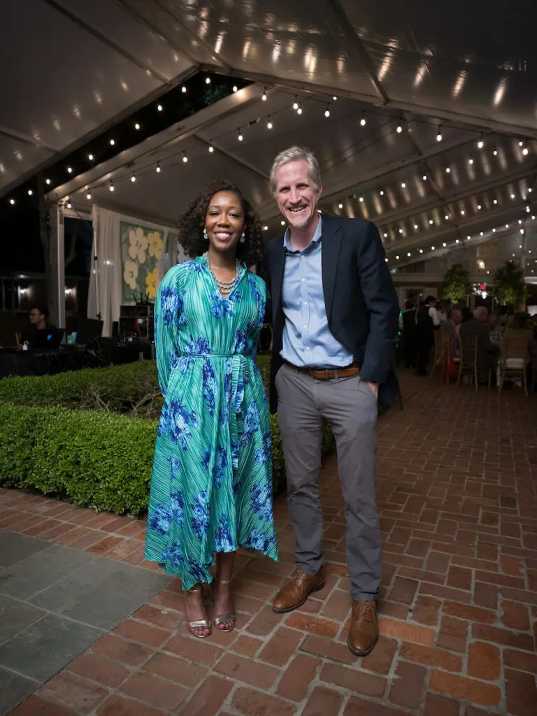 Jessica St. Rose & Brett Clinton at the Trees for Houston 'Root Ball.' (Photo by Daniel Ortiz)