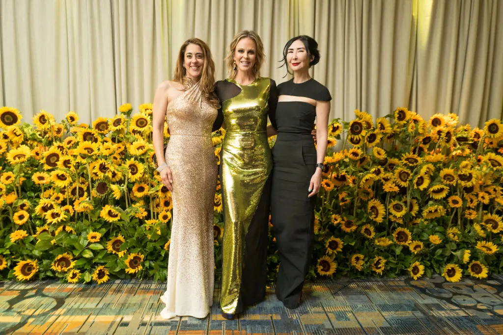 Kristina Somerville, Elizabeth Petersen, Carrie Brandsberg-Dahl at the Memorial Hermann Foundation 'Walking on Sunshine Gala' spotlighting Life Flight  (Photo by Daniel Ortiz)
