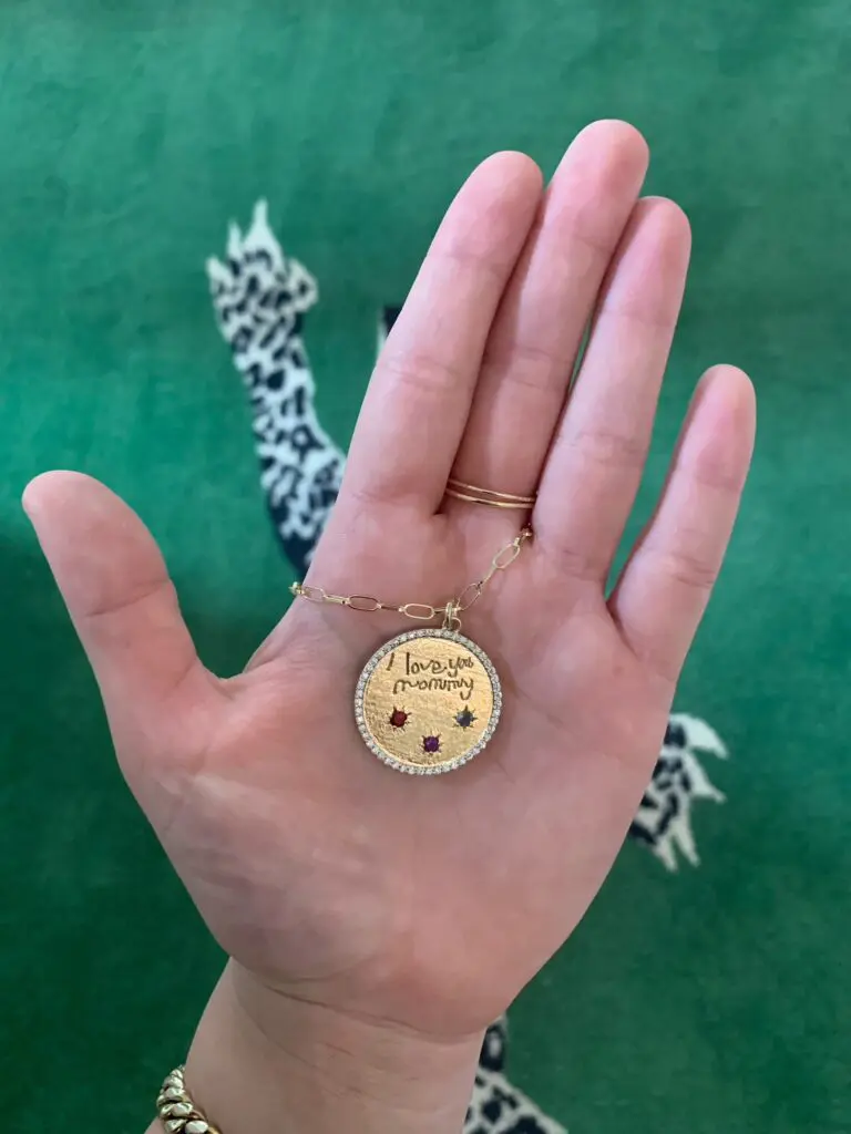 Capture little ones' handwriting forever with Milliard's Handwriting Pendant.
