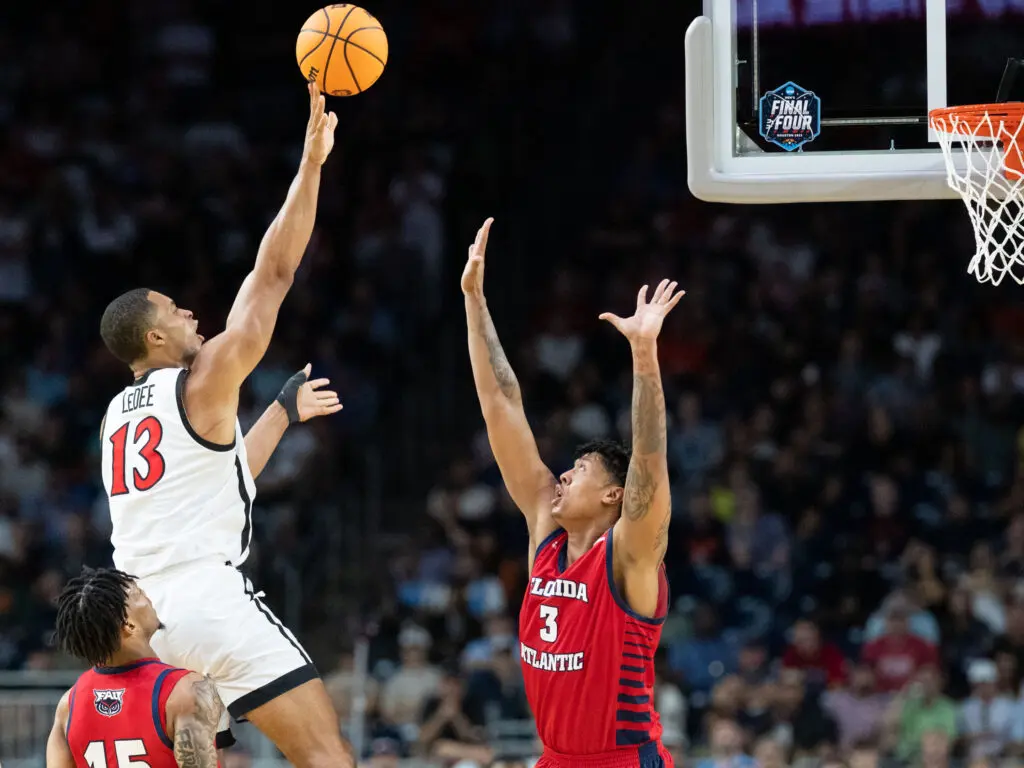 Kinkaid School graduate Jaedon LeDee has a hook shot too — and San Diego State is all the better for it. (Photo by F. Carter Smith)