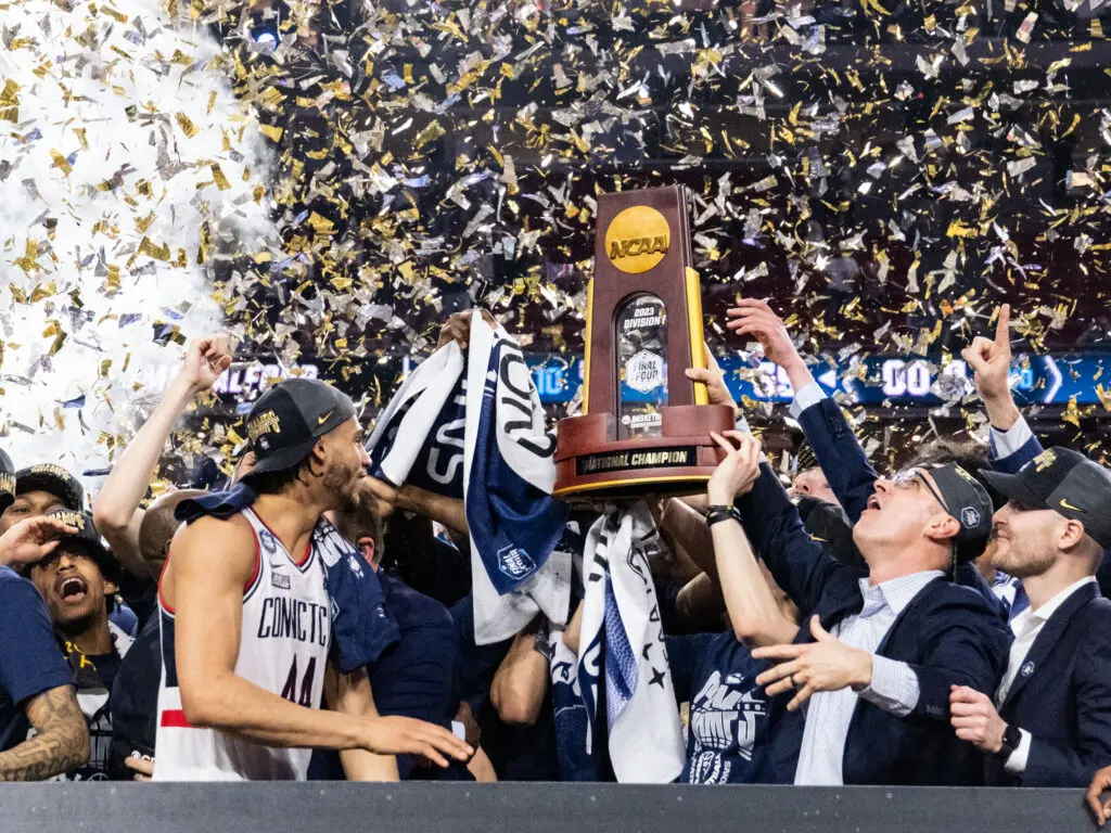 UConn won another national title at the Houston Final Four. (Photo by F. Carter Smith)