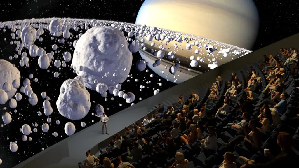 The Jane & John Justin Foundation Omni Theater will represent a giant leap forward complete with the latest technology.