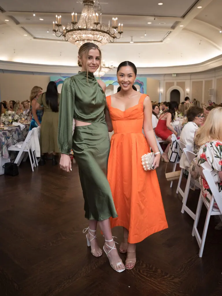 Regan Bregman, Jasmine Nguyen at the River Oaks Country Club tennis tournament luncheon. (Photo by Daniel Ortiz)