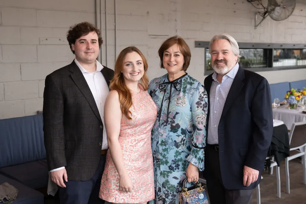 Ross & Caroline Smith, Leigh & Reggie Smith  at Houston Ballet's Raising the Barre dinner fundraiser.  (Photo by Wilson Parish)