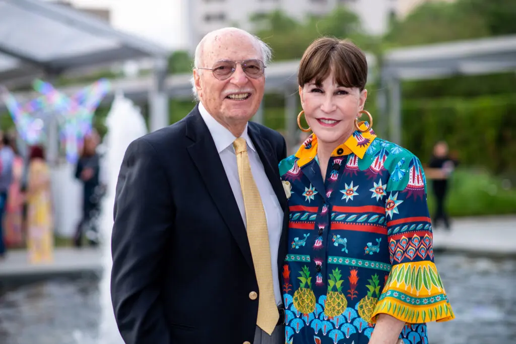 Shafik Rifaat & Shelby Hodge at Memorial Hermann Foundation's Good Vibrations gala at Hermann Park. (Photo by Michelle Watson)