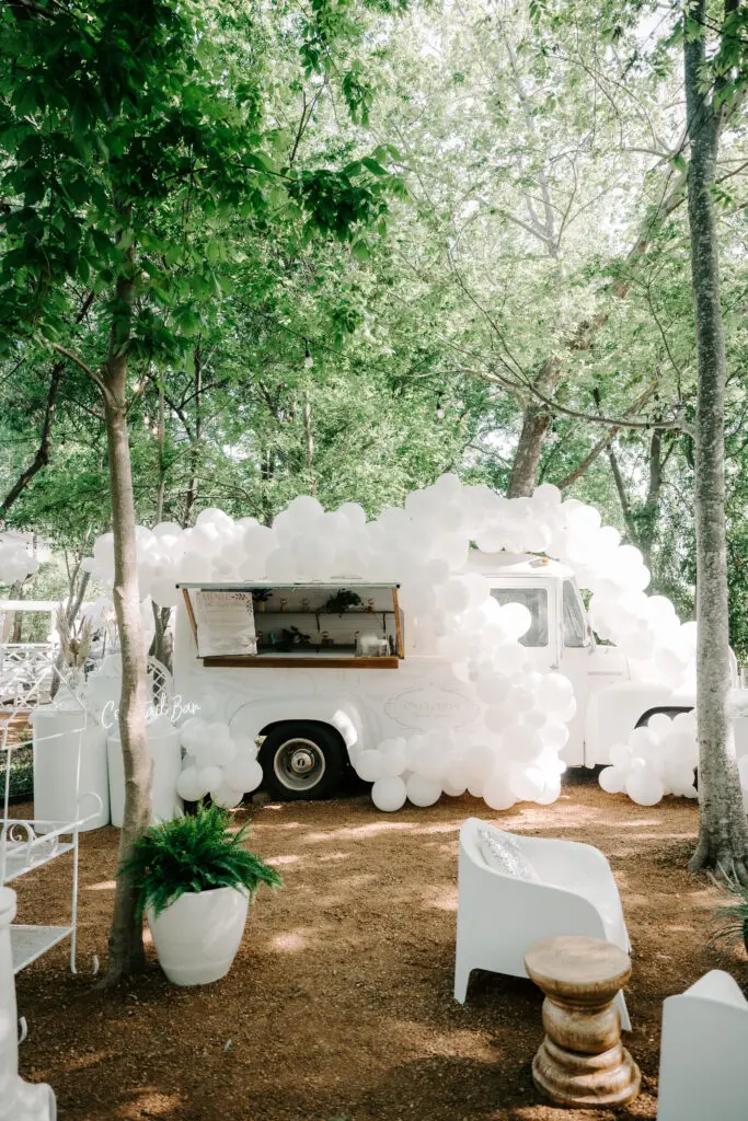 Simone Biles' bridal shower at The Juliana included a cocktail mobile(Photo by Rachel "Rae Tay" Taylor IG @raetay_photography)