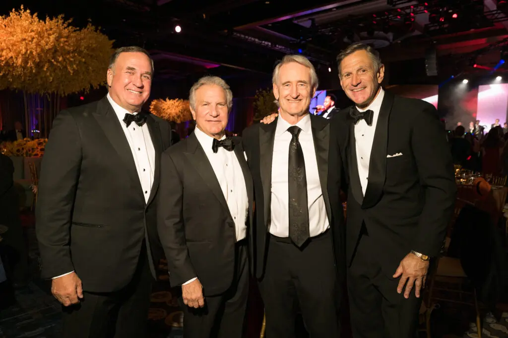 Steve Trauber, Doug Schnitzer, Scott Wise, Bill Campbell at the Memorial Hermann Foundation 'Walking on Sunshine Gala' spotlighting Life Flight  (Photo by Daniel Ortiz)