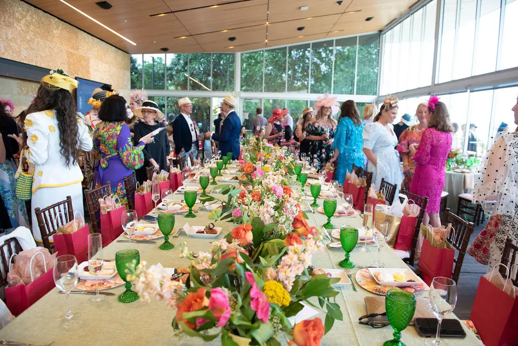 A table setting at the 2023 Mad Hatter's Luncheon (Photo by Tamytha Cameron and Celeste Cass)