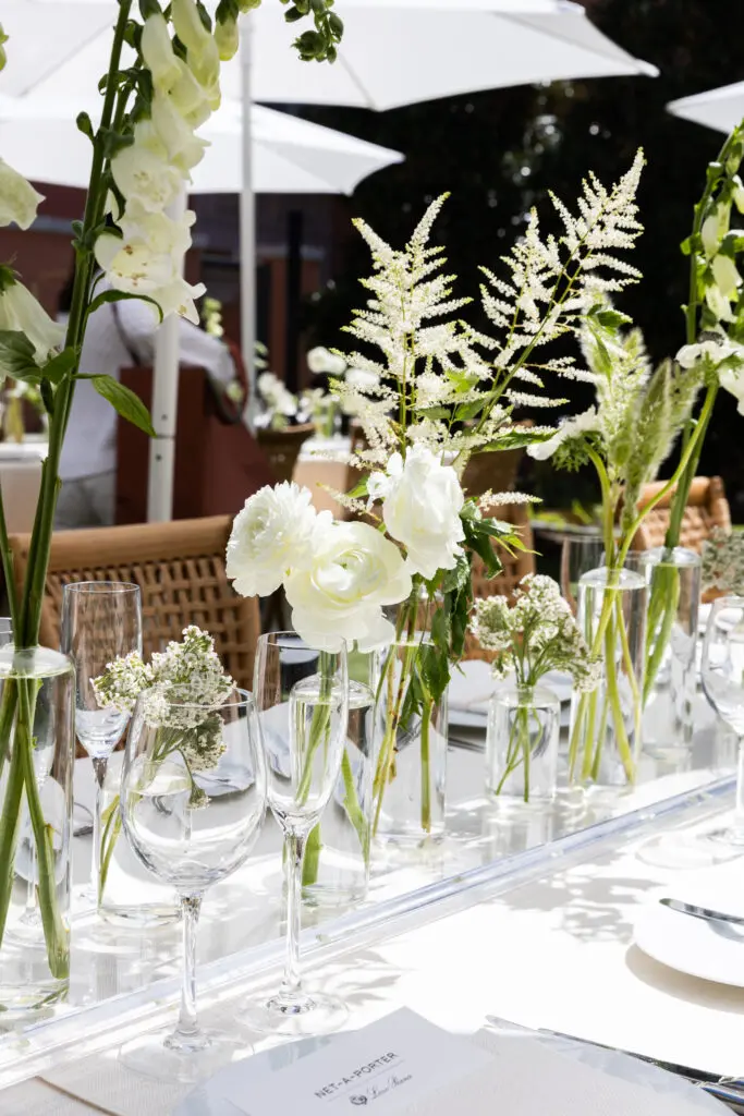 The gorgeous tablescape at the intimate luncheon. (Photo by Kaitlin Saragusa)