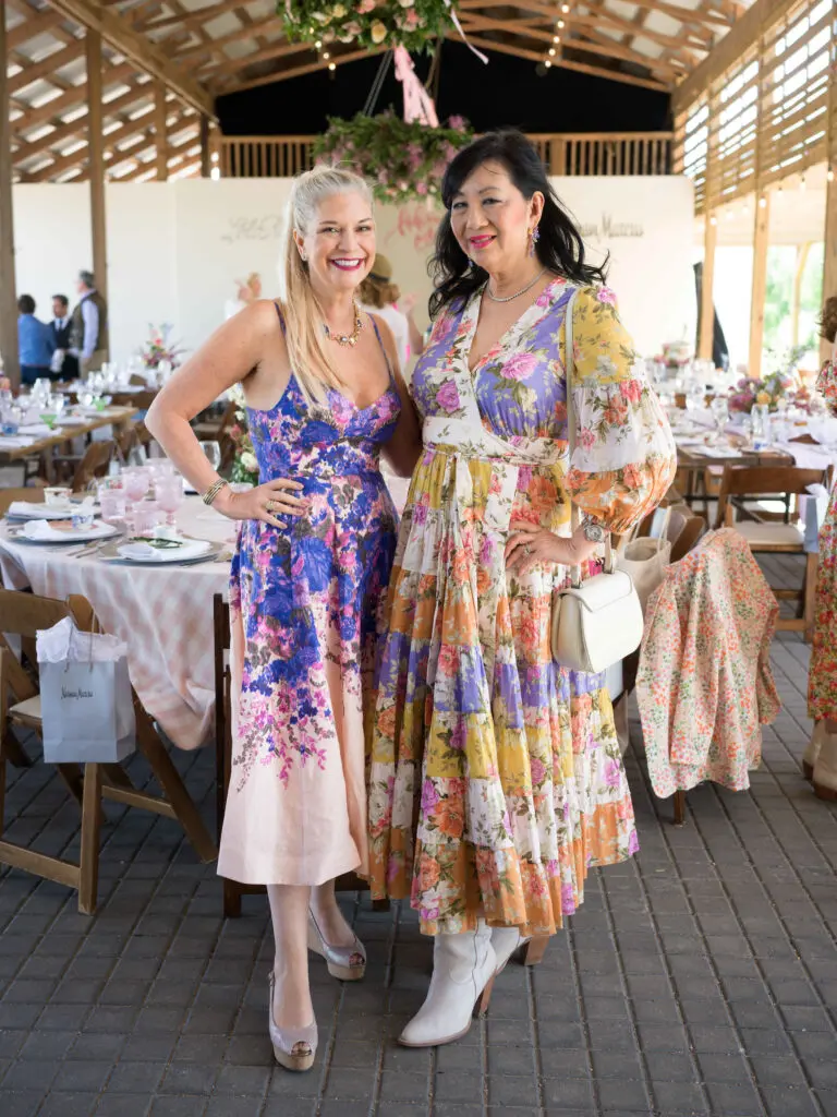 Tammie Johnson, Alice Mao Brams at the Recipe for Success Fashion in the Fields fundraiser. (Photo by Daniel Ortiz)